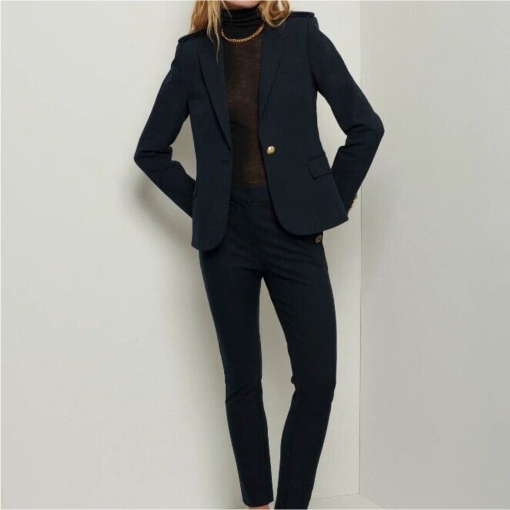 Derek Lam 10 single Breasted Blazer midnight size 0 new - Picture 2 of 11